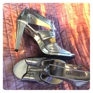 Michael Kors metallic chic heels